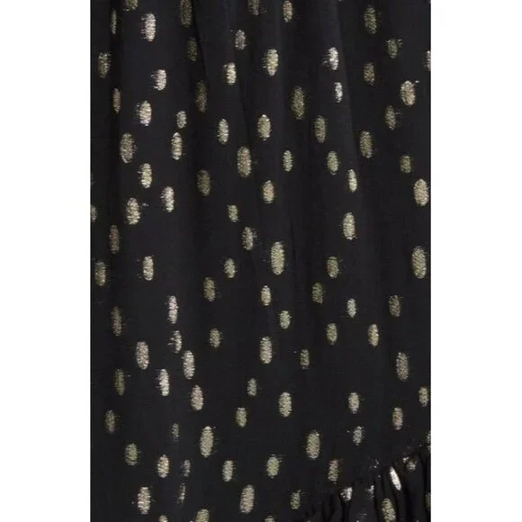 Lilly Pulitzer Cristiana Black Gold Dot Midi Dress Size 2 New With tag - Picture 5 of 8